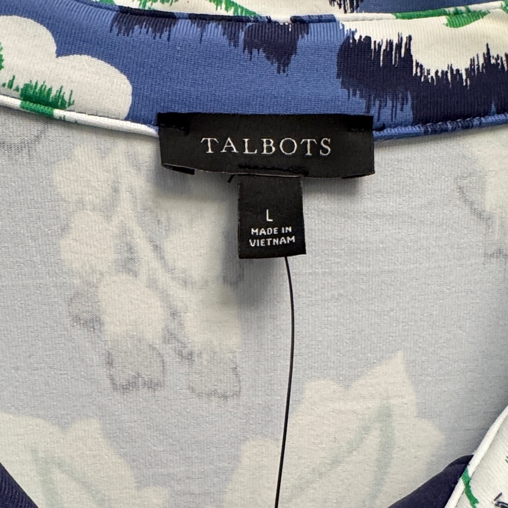 Talbots EFFORTLESS JERSEY TWIST SHIRTDRESS NWT - Picture 2 of 7